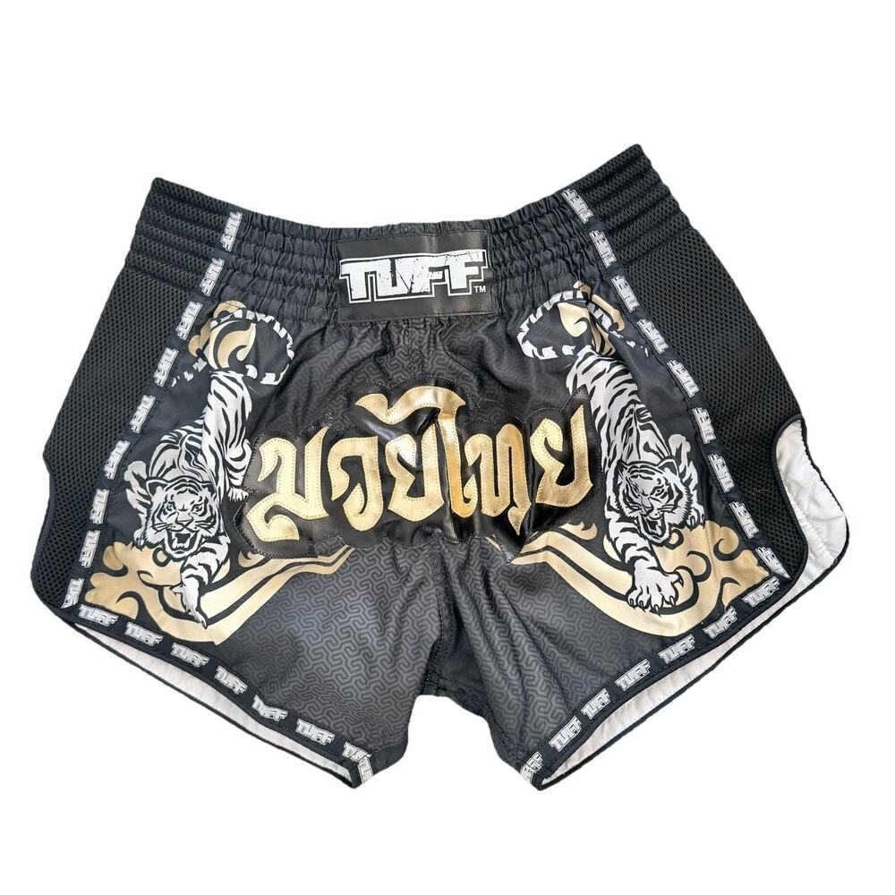 Tuff Muay Thai Boxing Shorts with Tiger and Dragon Design size XXL New With Tags